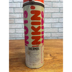 Vintage 1990 Dunkin Donuts Thermos Supergraphic Vacuum Bottle Coupon Orange