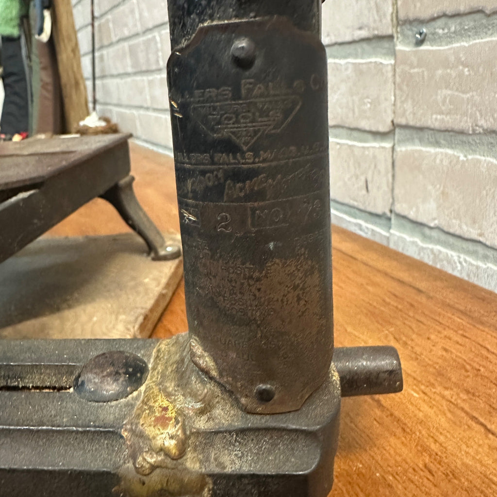 Antique Millers Falls Tool Co. Langdon Acme Miter Box ~ Cast Iron Size 2 No.73