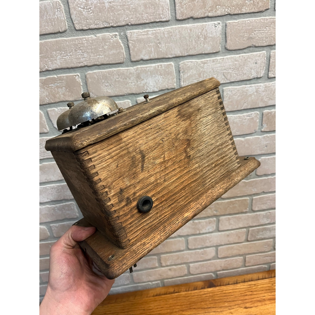 Antique Julius Andrae Co. Milwaukee Telephone Oak Ringer Box - Parts / Restore