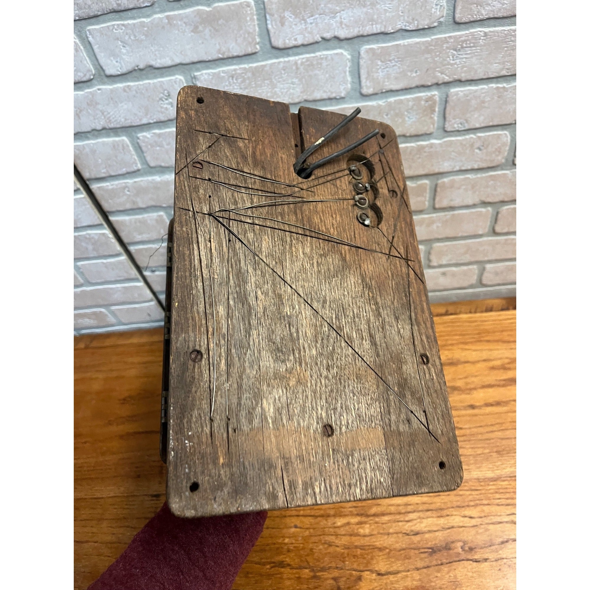 Antique Julius Andrae Co. Milwaukee Telephone Oak Ringer Box - Parts / Restore