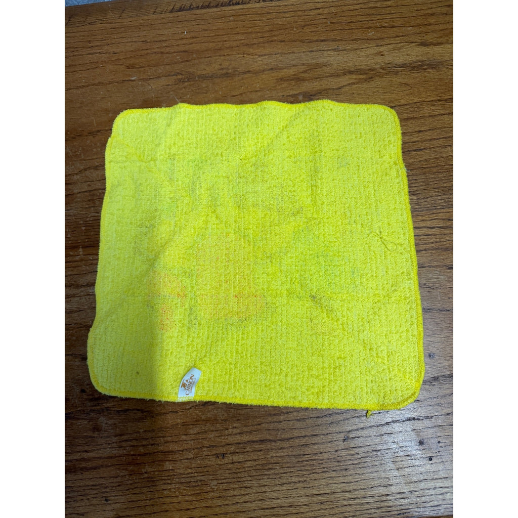 Vintage 1970s CANNON Merry Mushroom Hand Towel 13" x 12" Retro Kitchen