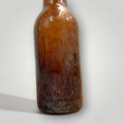 Vintage GUTSCH  Amber Embossed 12 oz. Beer Bottle SHEBOYGAN, WISCONSIN