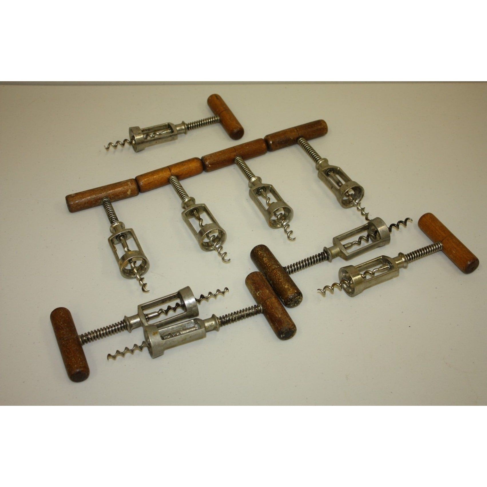 Vintage Wooden Handle The Christian Bros. Germany Corkscrew Wine Openers Lot (9)
