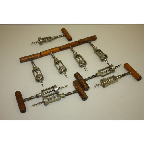 Vintage Wooden Handle The Christian Bros. Germany Corkscrew Wine Openers Lot (9)