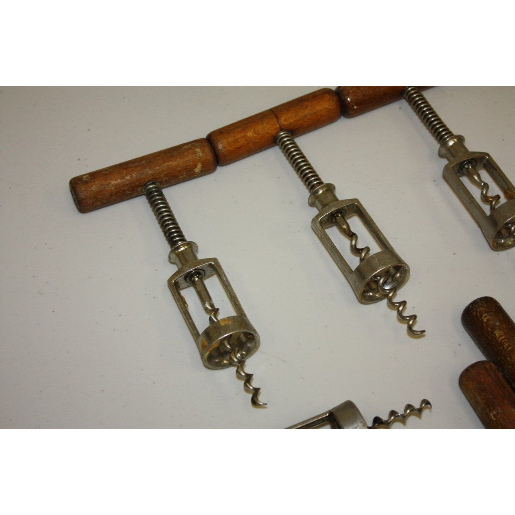 Vintage Wooden Handle The Christian Bros. Germany Corkscrew Wine Openers Lot (9)