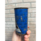 Blatz 1955 Christmas Beer Can RARE BLUE Milwaukee Vintage Flat Top Steel