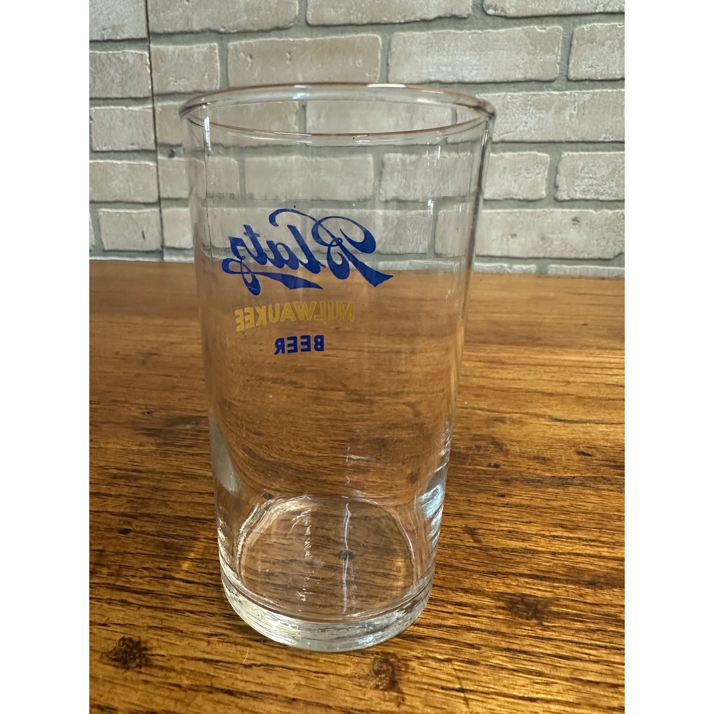 Vintage 1950s Blatz Milwaukee's Finest Beer Wisconsin Tavern Bar Pub Glass