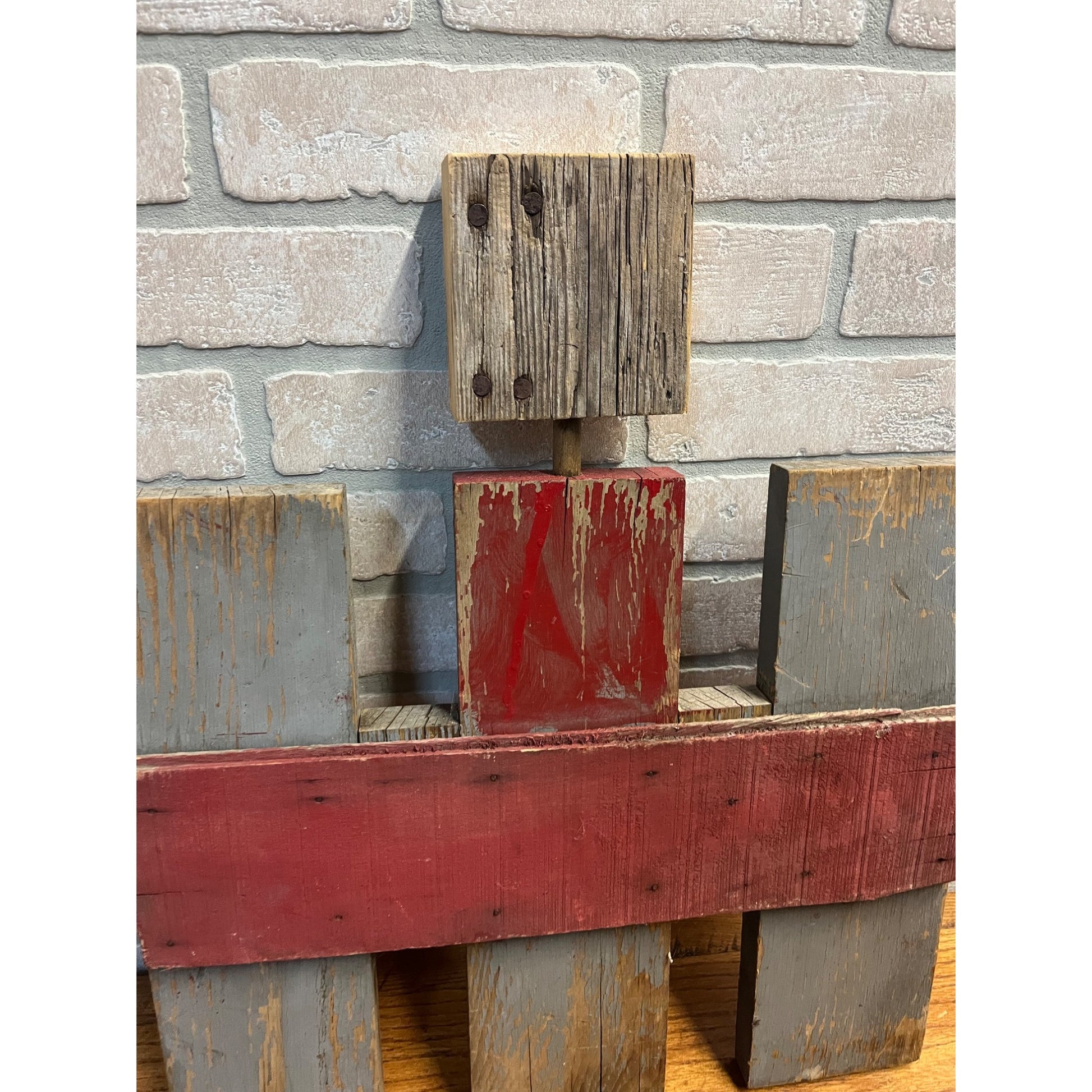 Vintage International Harvester IH Tractor Farm Folk Art Wooden Sign Barn Boards
