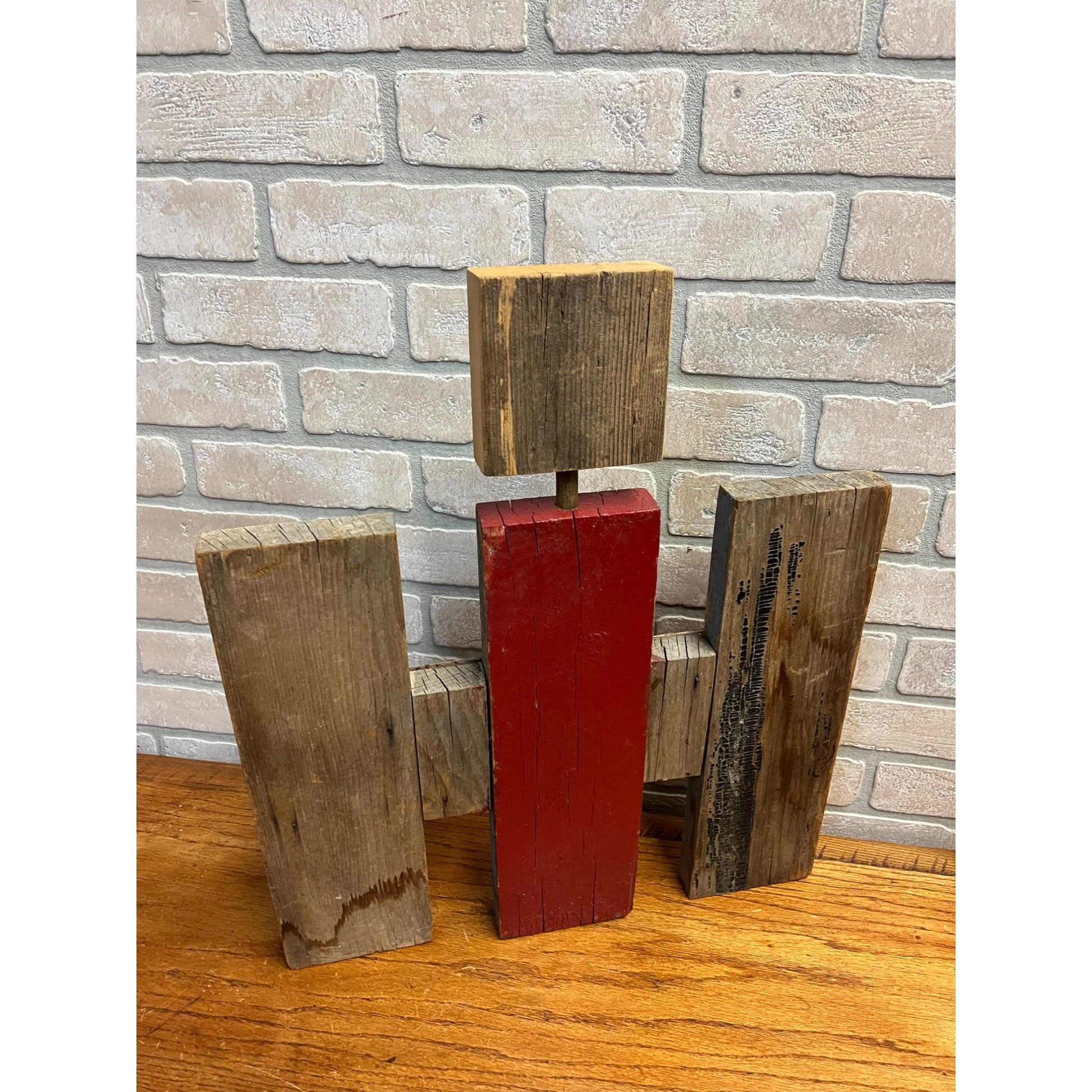 Vintage International Harvester IH Tractor Farm Folk Art Wooden Sign Barn Boards