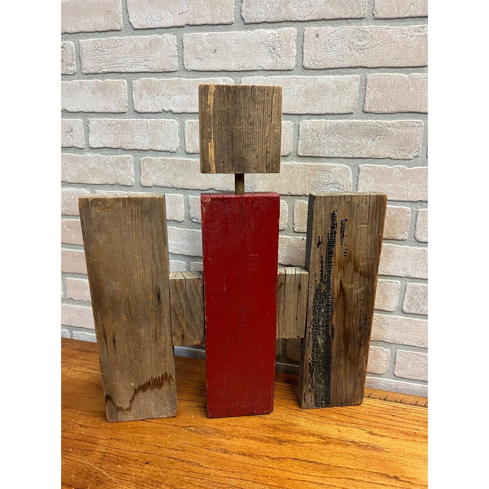 Vintage International Harvester IH Tractor Farm Folk Art Wooden Sign Barn Boards