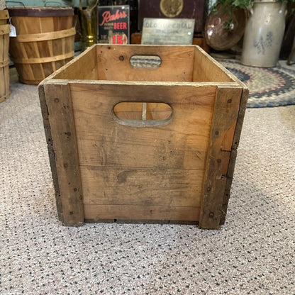 Vintage 1940s Engel Bottling Works Wooden Soda Crate Box Fond du Lac Wis