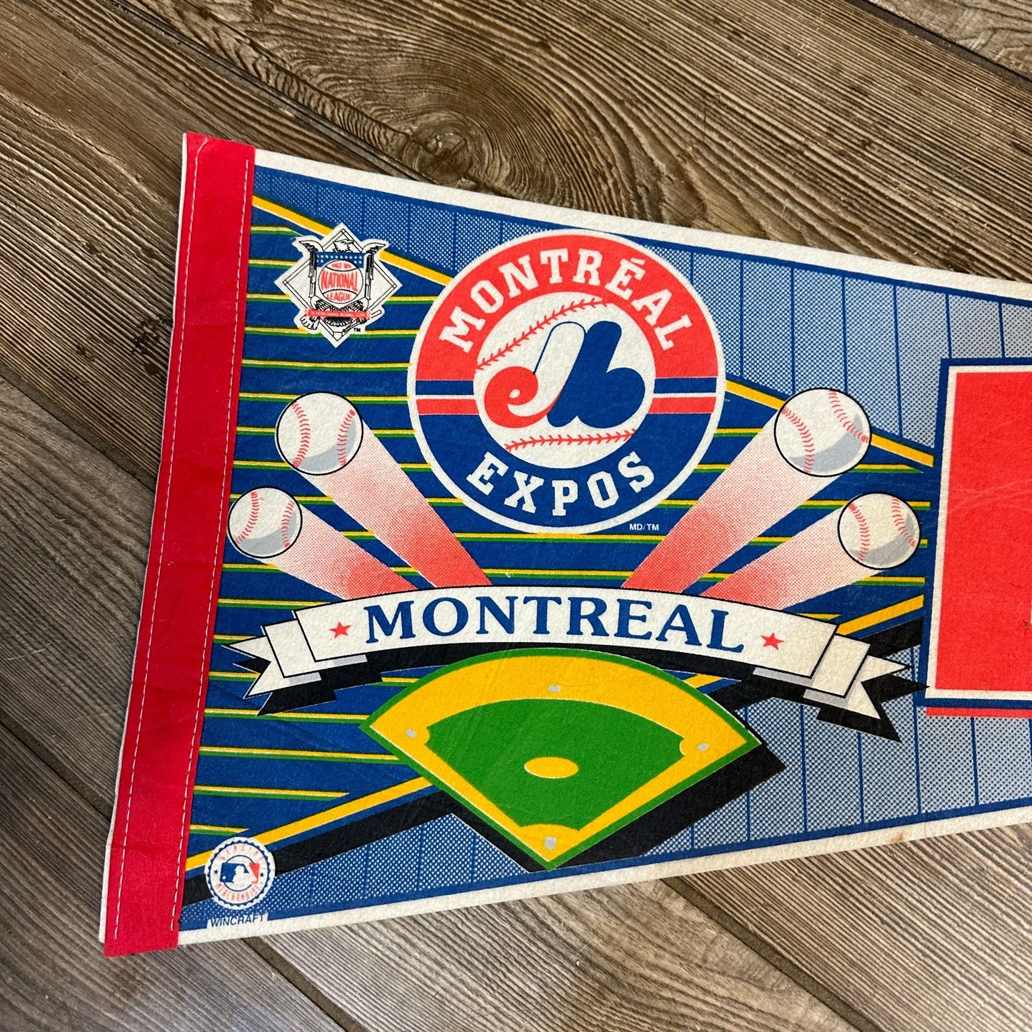 MONTREAL EXPOS 30" FULL SIZE PENNANT WINCRAFT MLB BASEBALL