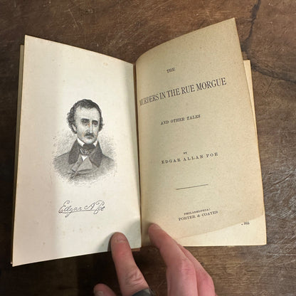 c1888 "Edgar Allan Poe's Tales - Murders in Rue Morgue" Alta Edition Hardcover Book