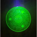 Vintage 1930s Jeannette Sunflower Uranium Glass Green Depression Cake Stand