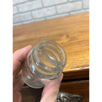 Vintage Ink Jar Bottle Clear Glass 2.5" Tall With Ink Lip -- NO Lid