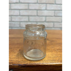 Vintage Ink Jar Bottle Clear Glass 2.5" Tall With Ink Lip -- NO Lid