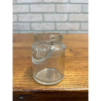 Vintage Ink Jar Bottle Clear Glass 2.5" Tall With Ink Lip -- NO Lid