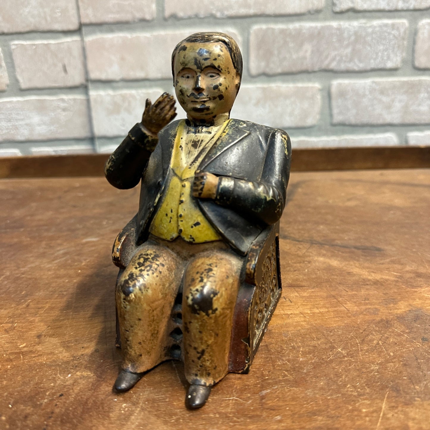 ORIGINAL CAST IRON TAMMANY HALL/BOSS TWEED MECHANICAL BANK