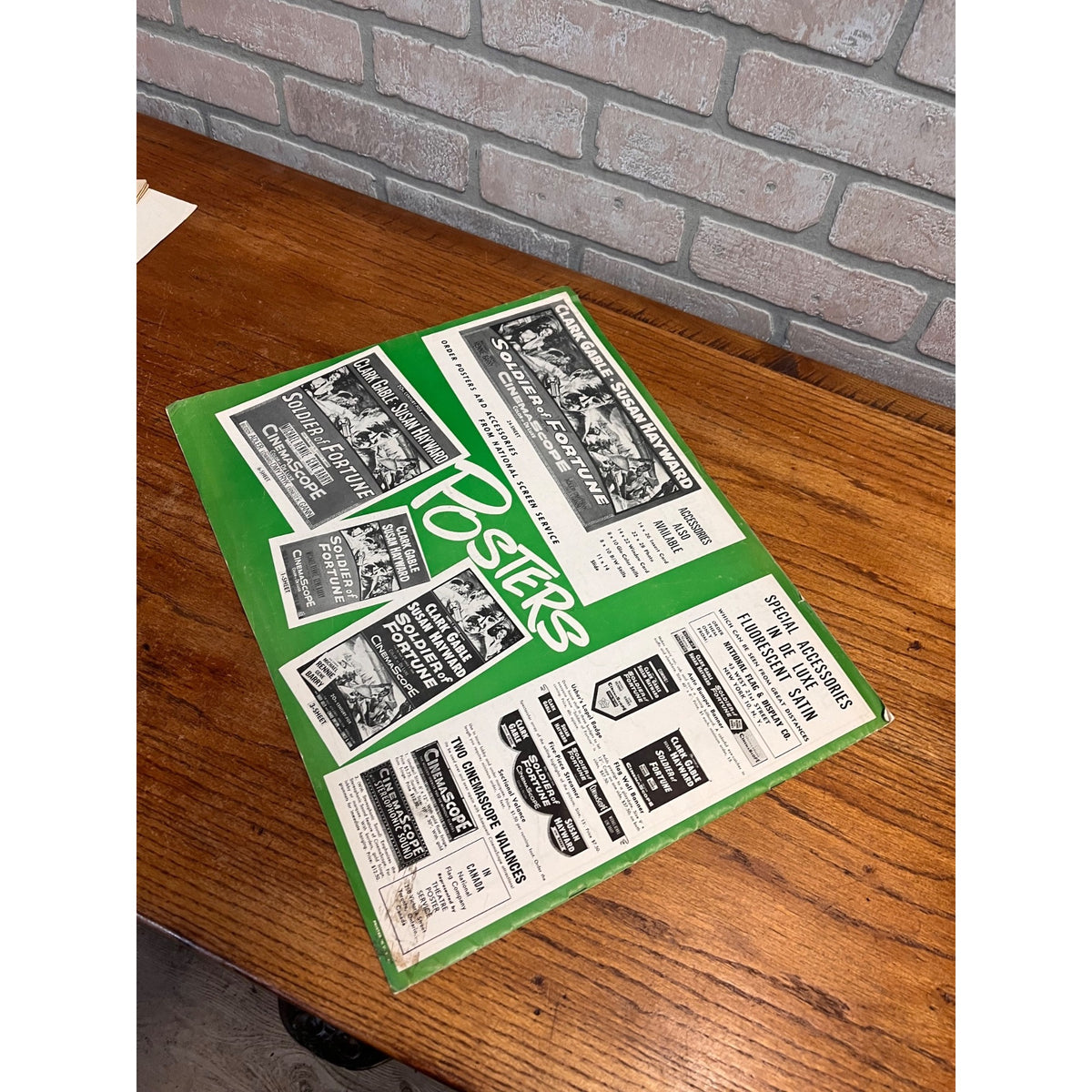 Soldier of Fortune Clark Gable Susan Hayward Exhibitor's Campaign Book Pressbook