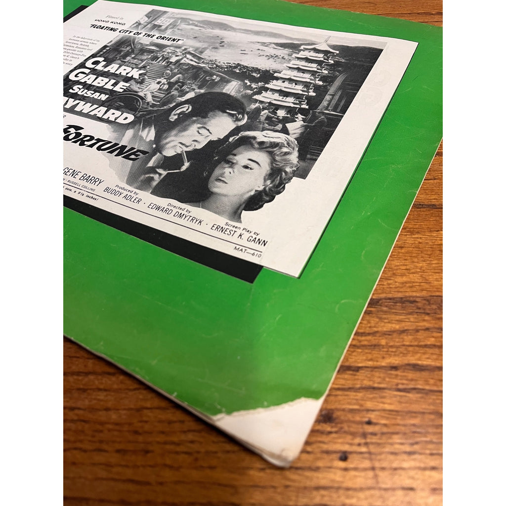 Soldier of Fortune Clark Gable Susan Hayward Exhibitor's Campaign Book Pressbook