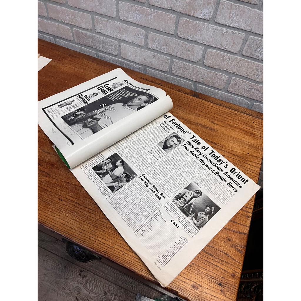 Soldier of Fortune Clark Gable Susan Hayward Exhibitor's Campaign Book Pressbook