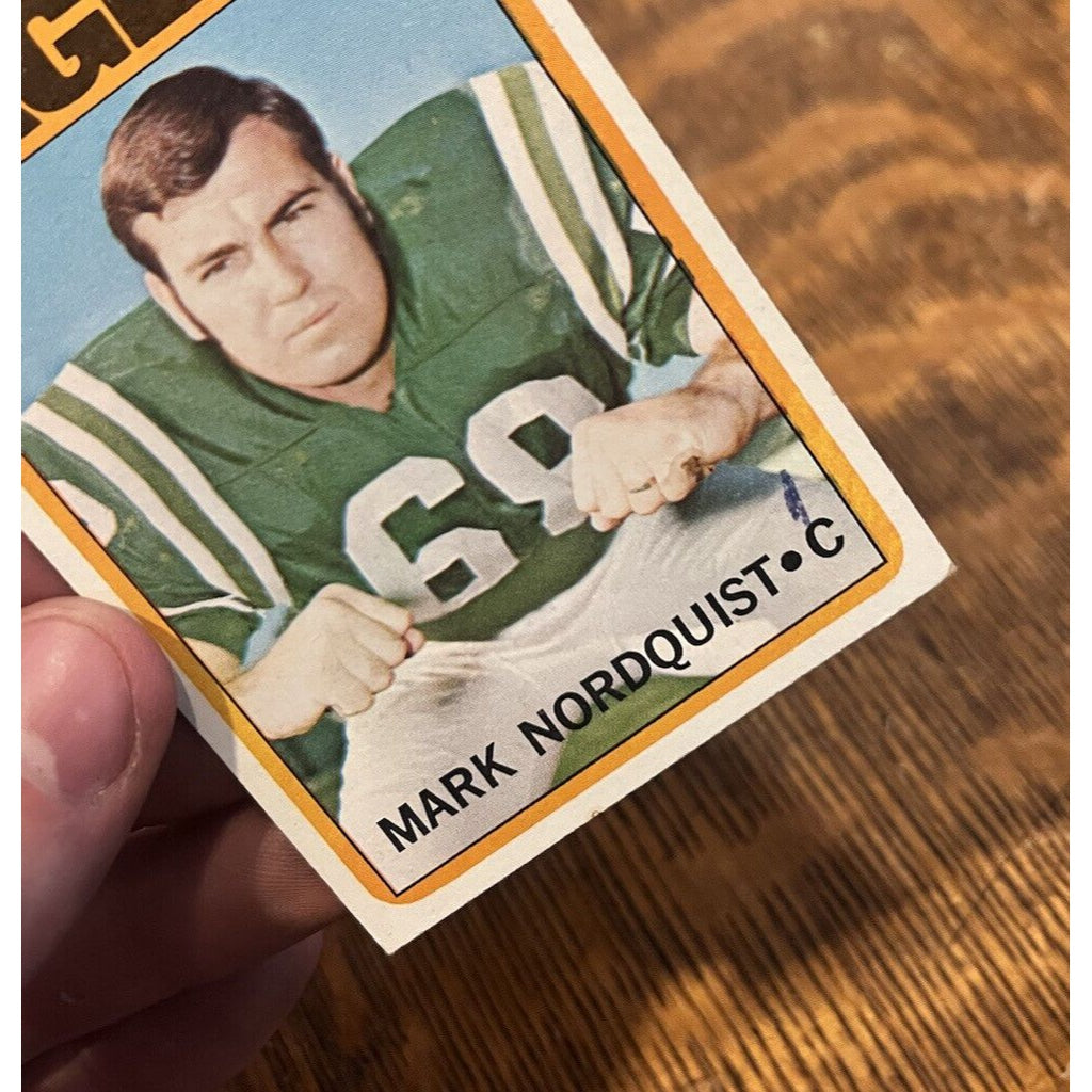 1972 Topps Football #102 Mark Nordquist Eagles Fair/Good - Marked