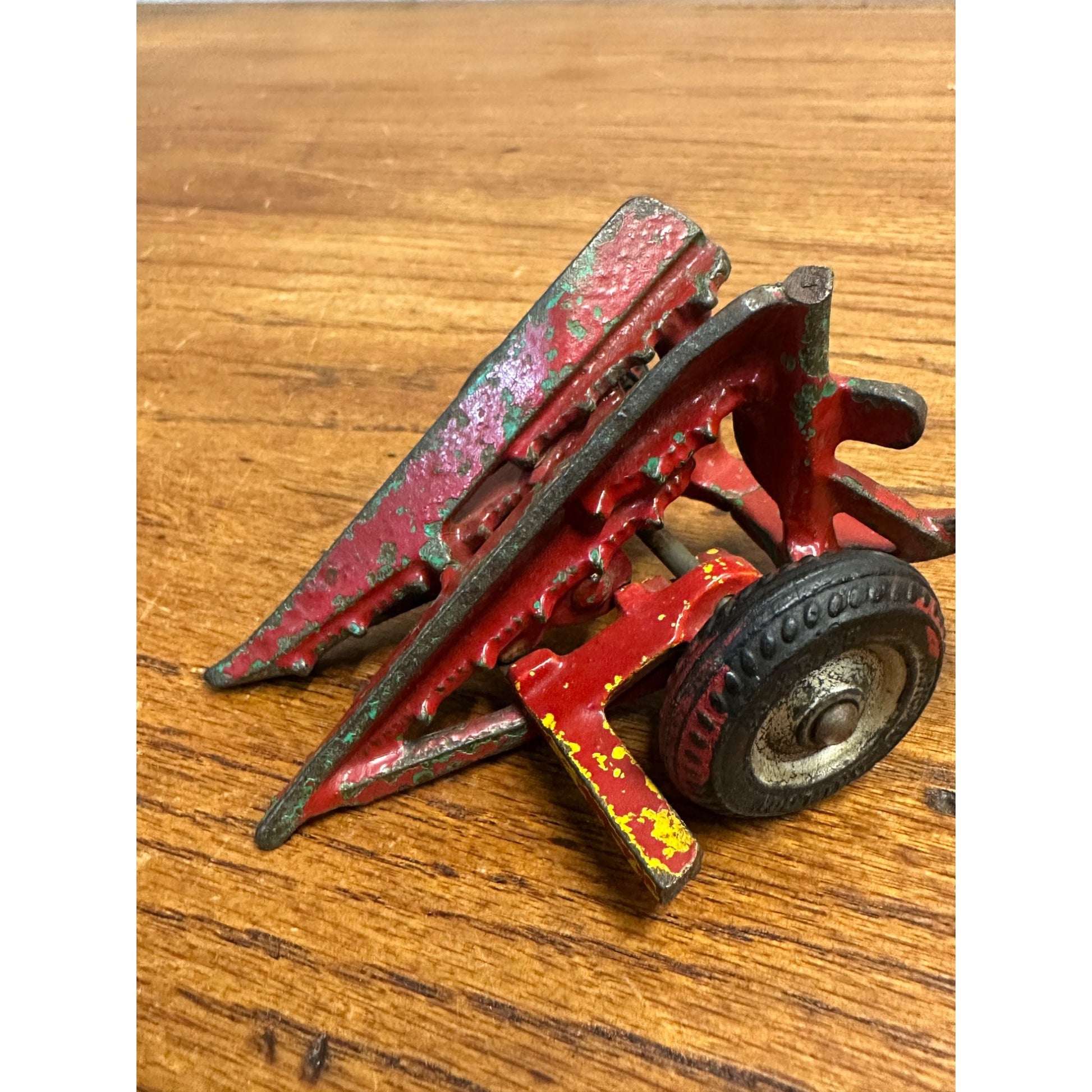 Vintage Arcade Cast Iron Farm Toy Sickle Mower Broken As-Is