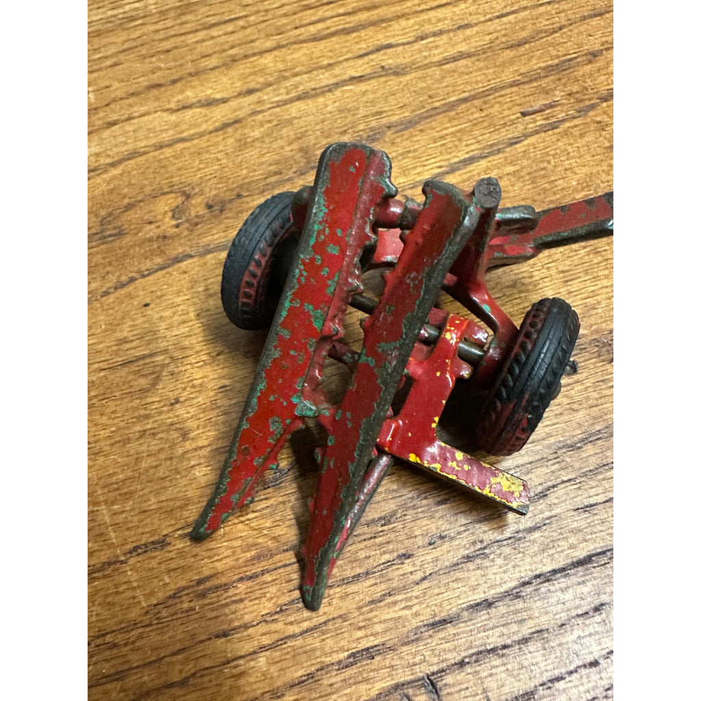 Vintage Arcade Cast Iron Farm Toy Sickle Mower Broken As-Is