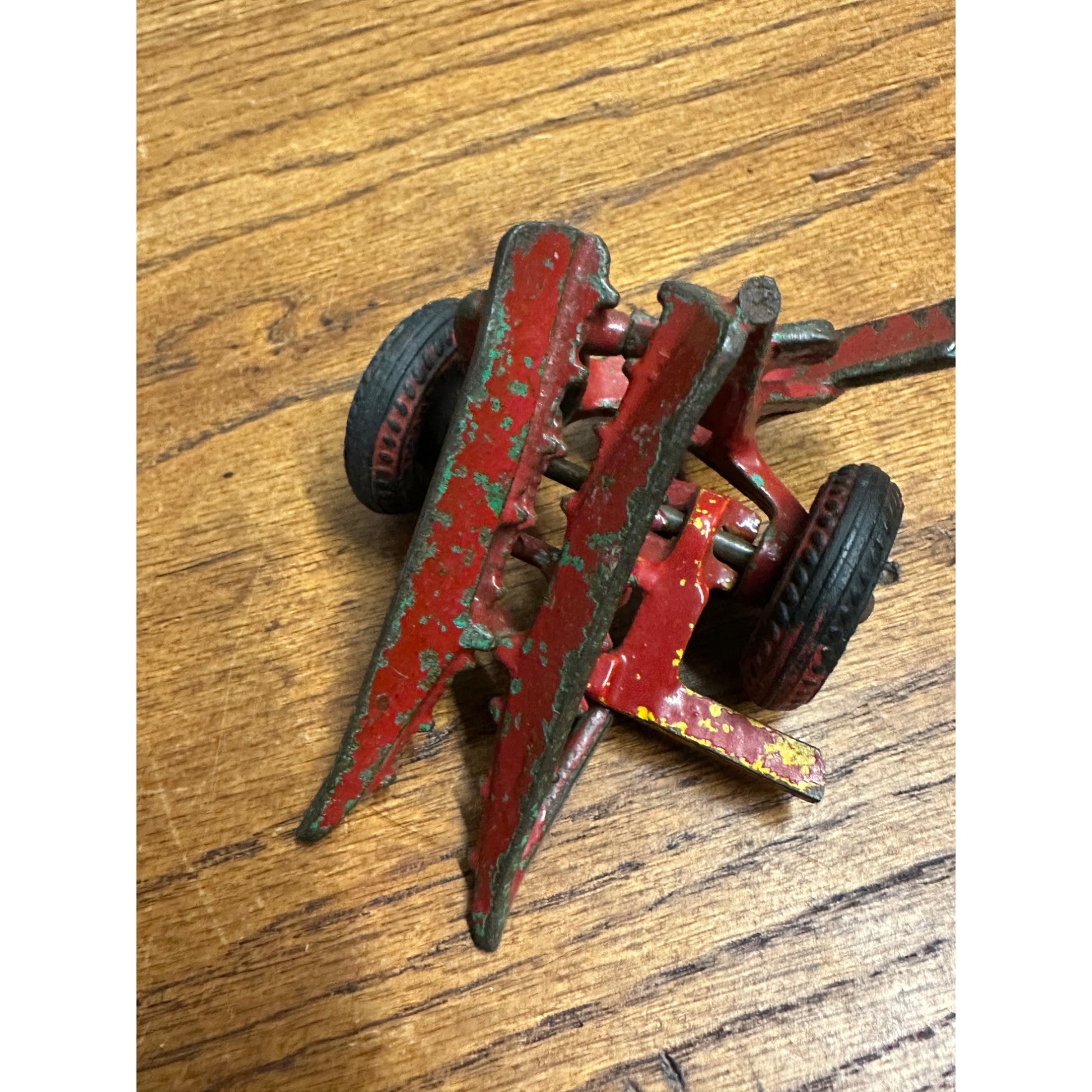 Vintage Arcade Cast Iron Farm Toy Sickle Mower Broken As-Is