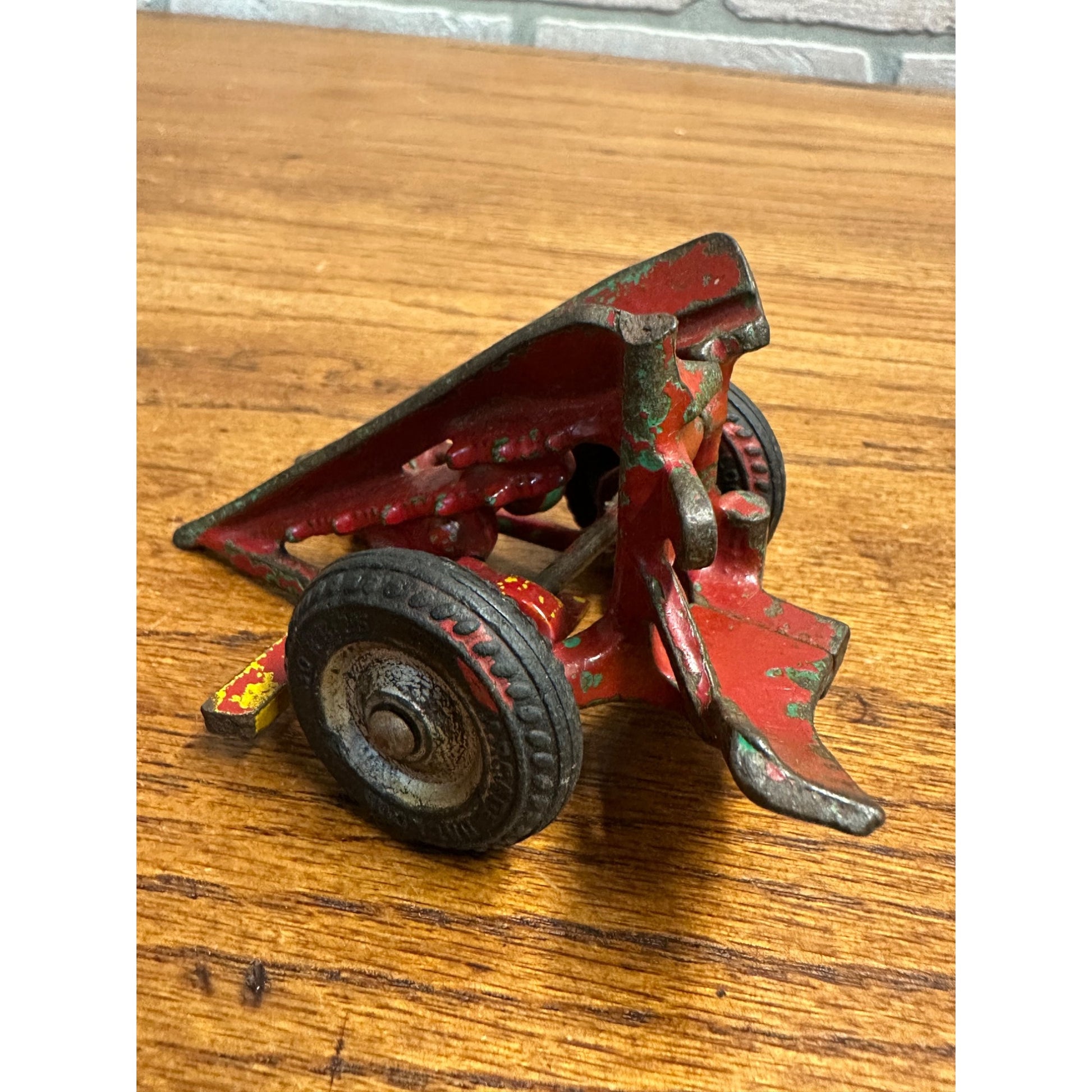 Vintage Arcade Cast Iron Farm Toy Sickle Mower Broken As-Is