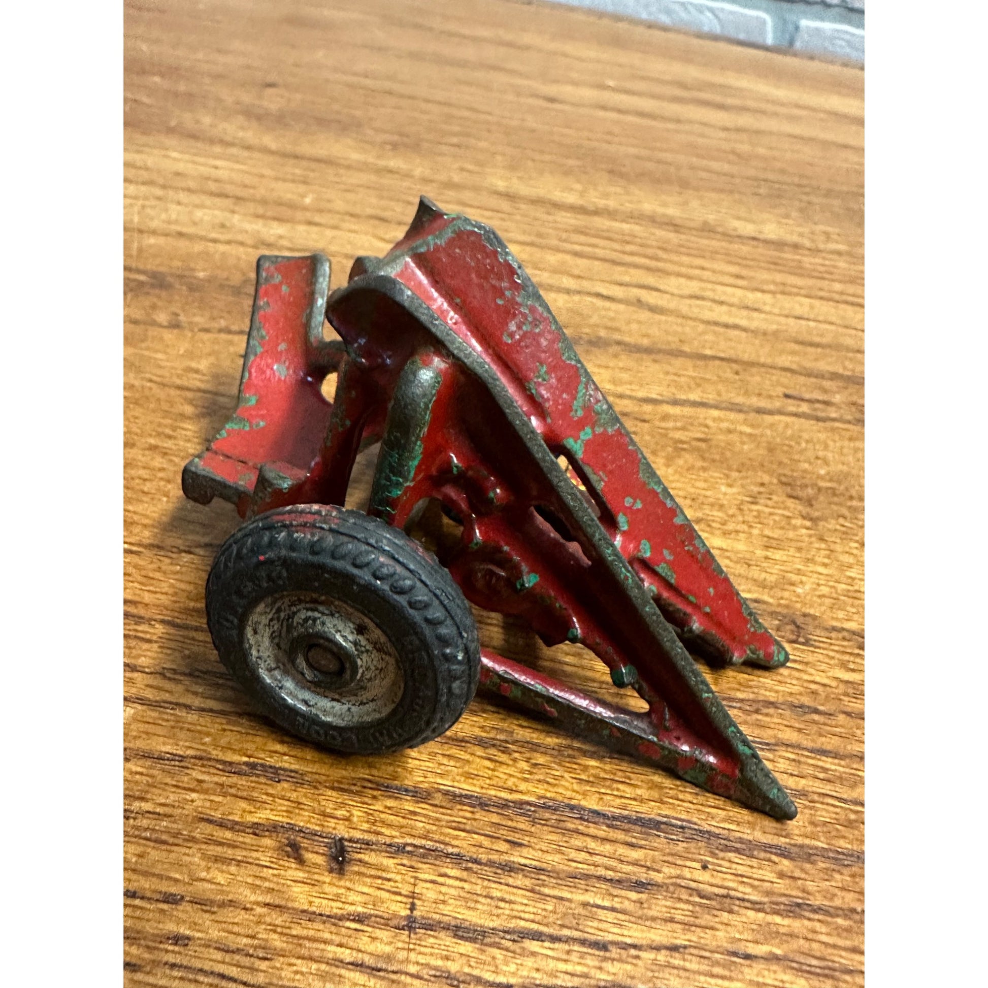 Vintage Arcade Cast Iron Farm Toy Sickle Mower Broken As-Is