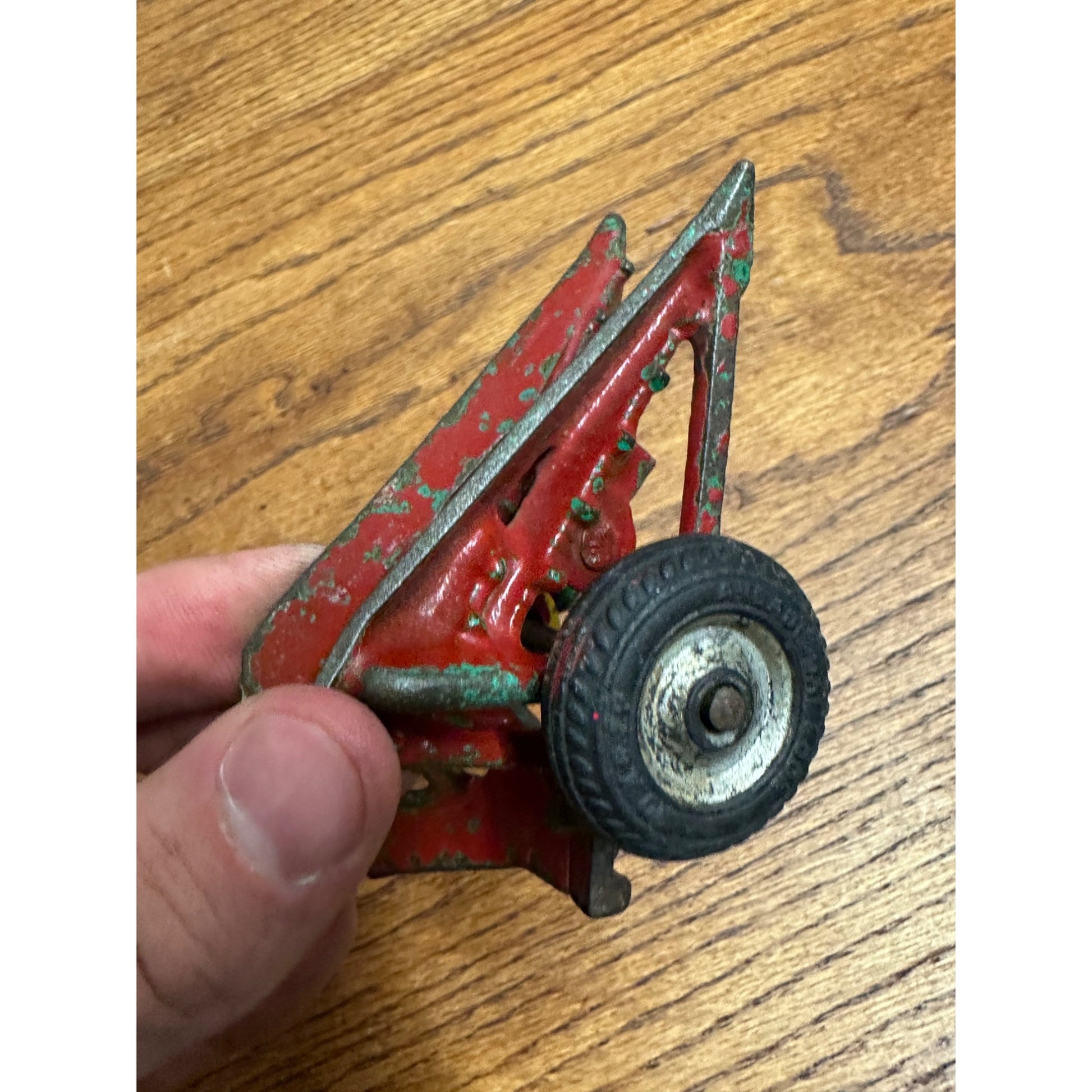 Vintage Arcade Cast Iron Farm Toy Sickle Mower Broken As-Is