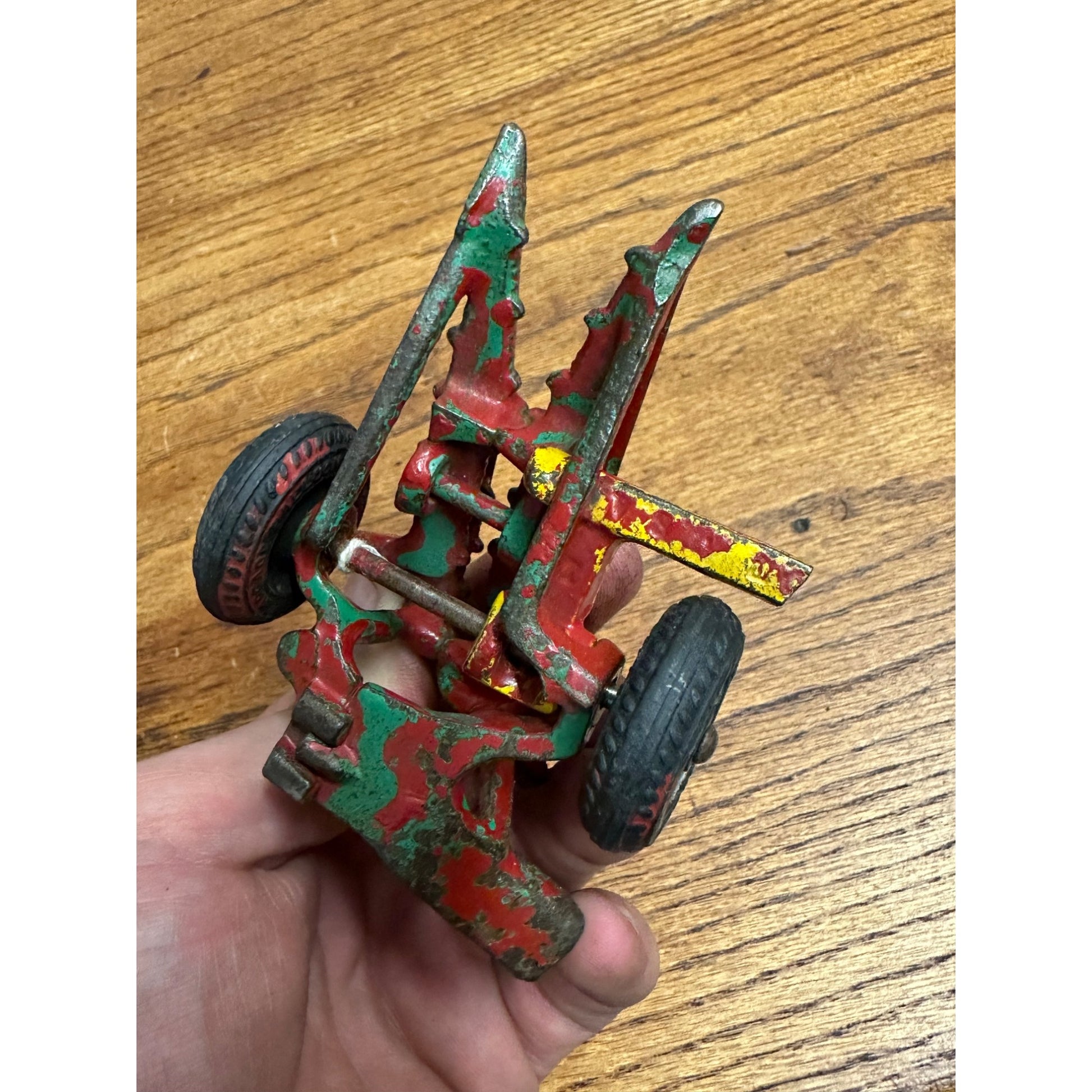 Vintage Arcade Cast Iron Farm Toy Sickle Mower Broken As-Is