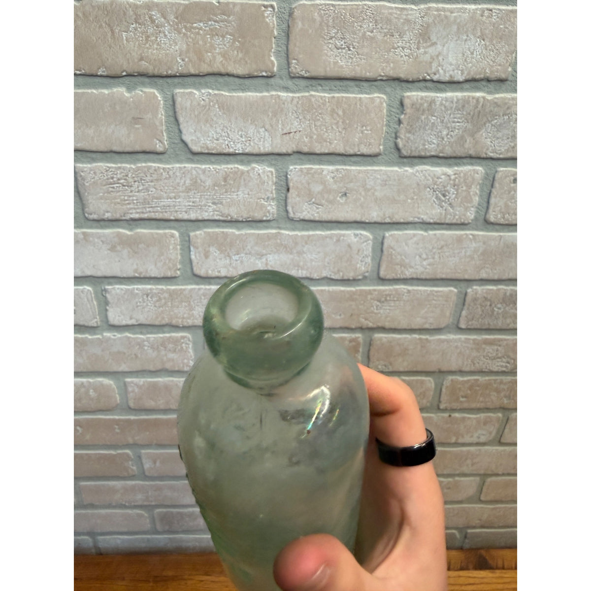 Antique 1900s Aqua Hutchinson Ben Kornburger & Bro Soda Bottle Milwaukee Wis