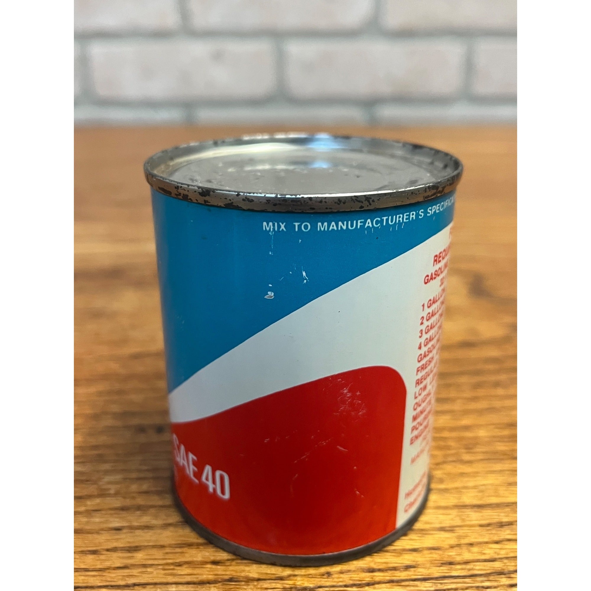 Vintage Homelite Premium 2-Cycle Motor Oil Half-Pint Tin Can SAE 40 Charlotte, North Carolina
