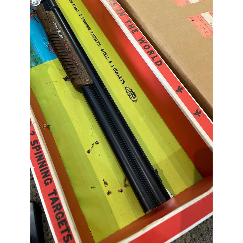 Vintage Topper Toy Johnny Eagle Skeet Shooter Break Barrel Toy with Box