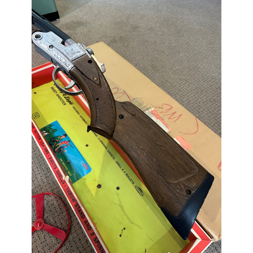 Vintage Topper Toy Johnny Eagle Skeet Shooter Break Barrel Toy with Box