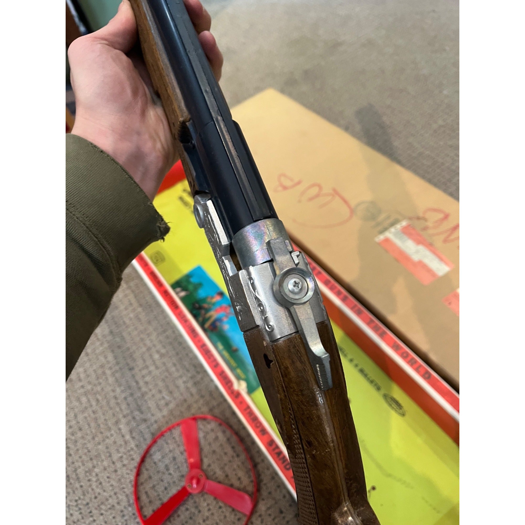 Vintage Topper Toy Johnny Eagle Skeet Shooter Break Barrel Toy with Box