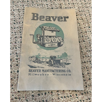 RARE Vintage c1920s Beaver Motors Milwaukee Wis Sales Advertising Catalog