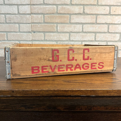 Vintage 1950s Georgia Cola Company G.C.C Beverages Bottle Crate Carrier