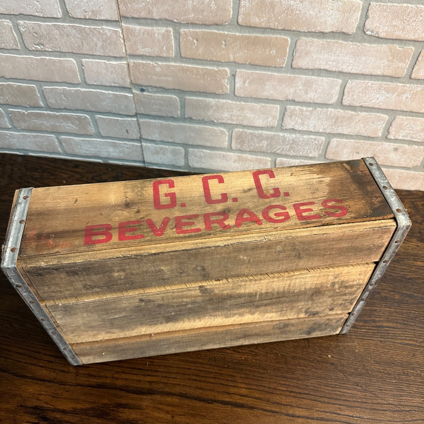 Vintage 1950s Georgia Cola Company G.C.C Beverages Bottle Crate Carrier