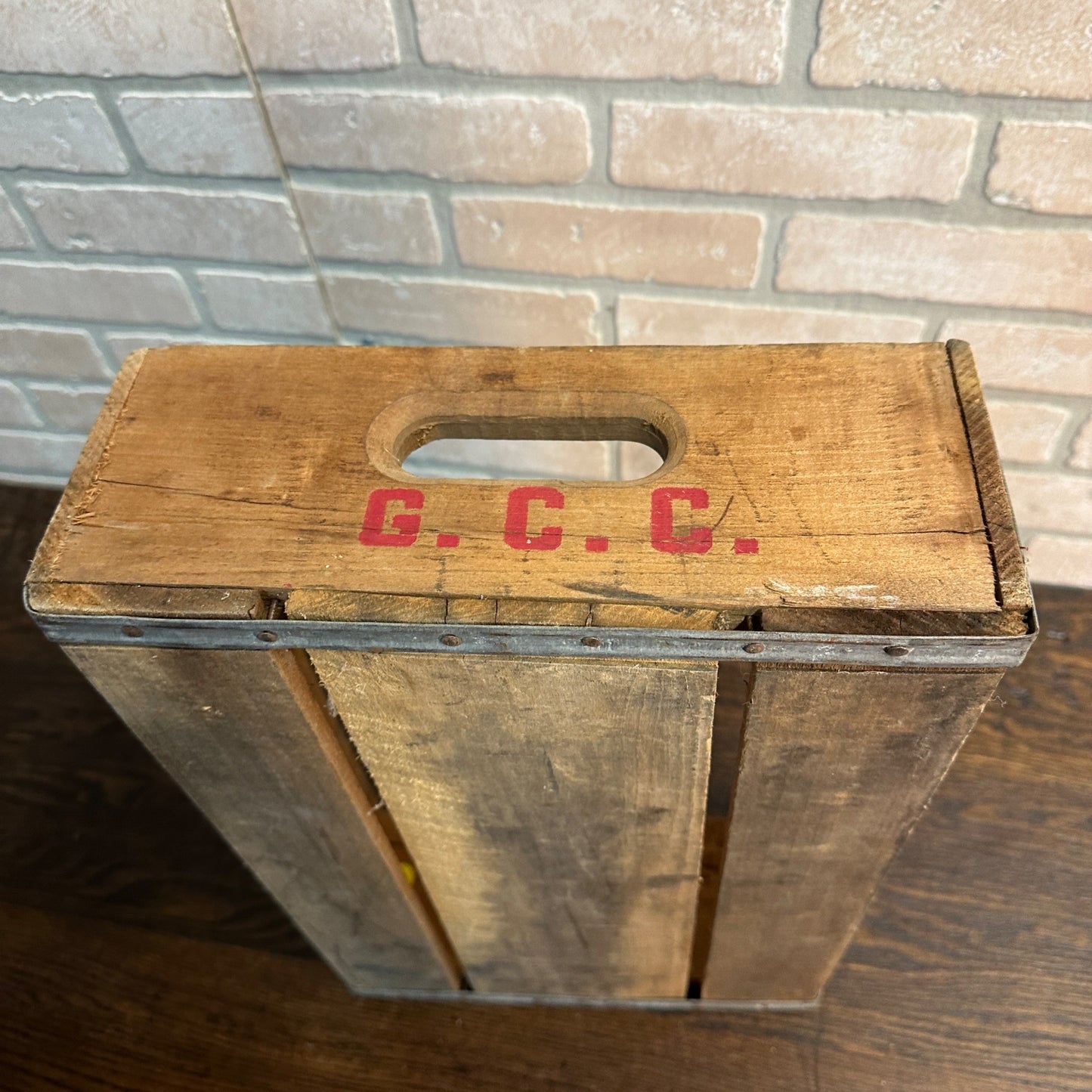 Vintage 1950s Georgia Cola Company G.C.C Beverages Bottle Crate Carrier