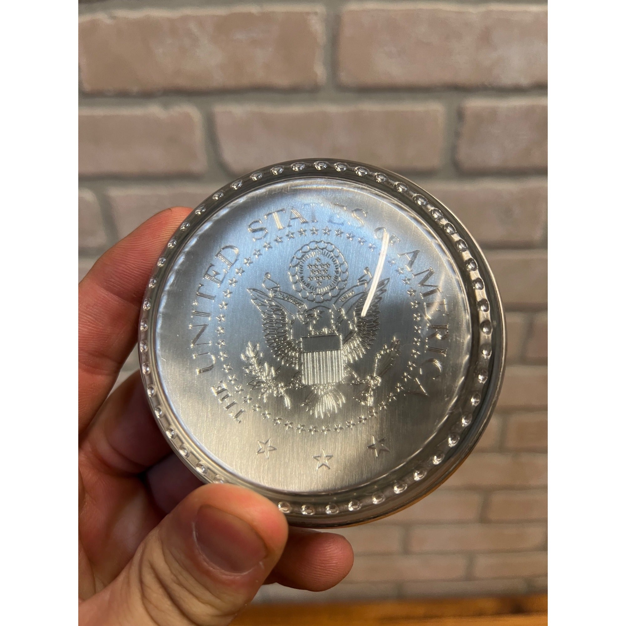 Vintage Salisbury Pewter Images of America - American Seal Eagle - Paperweight