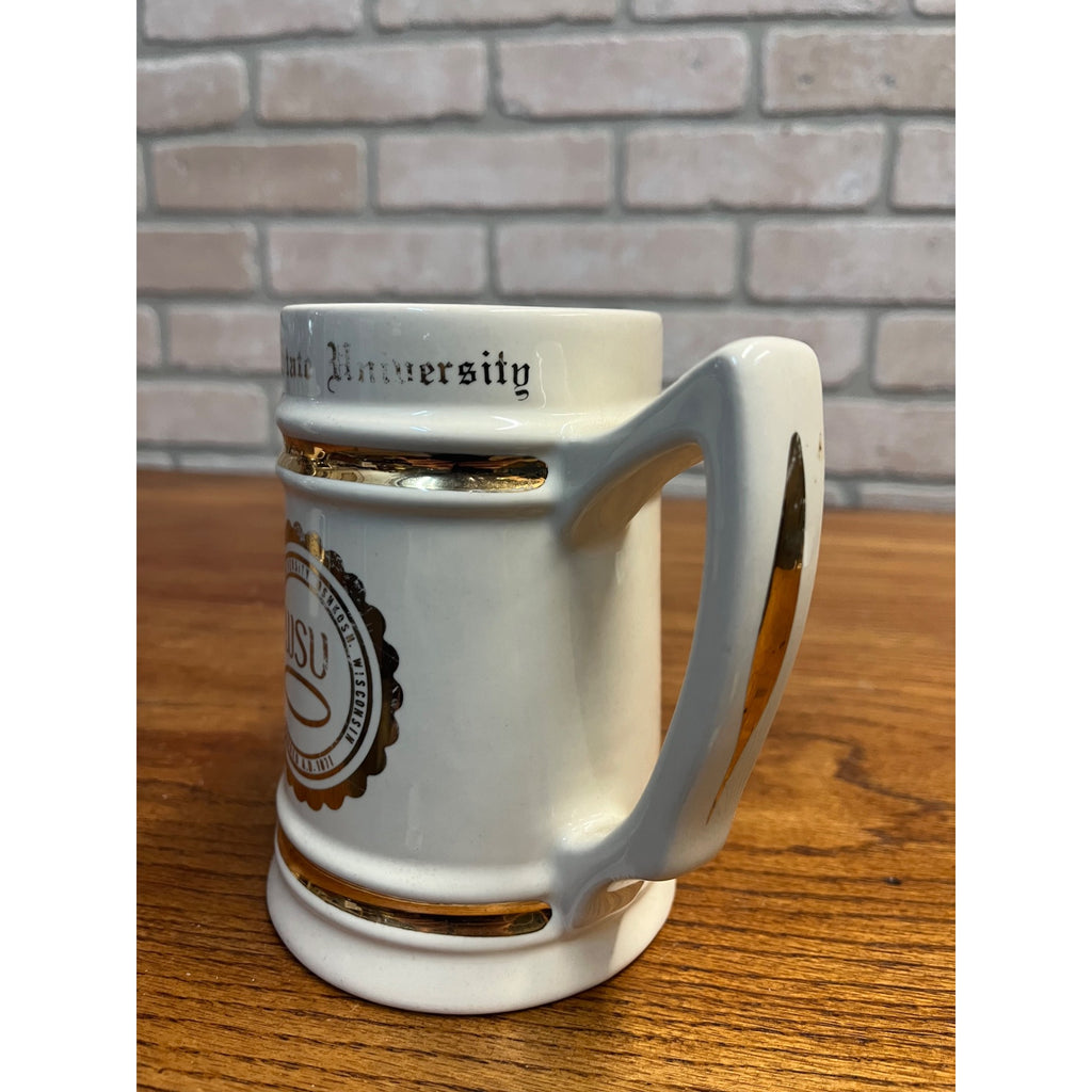 Vintage 1950s Wisconsin State College Oshkosh Wis University Mugs Bunting