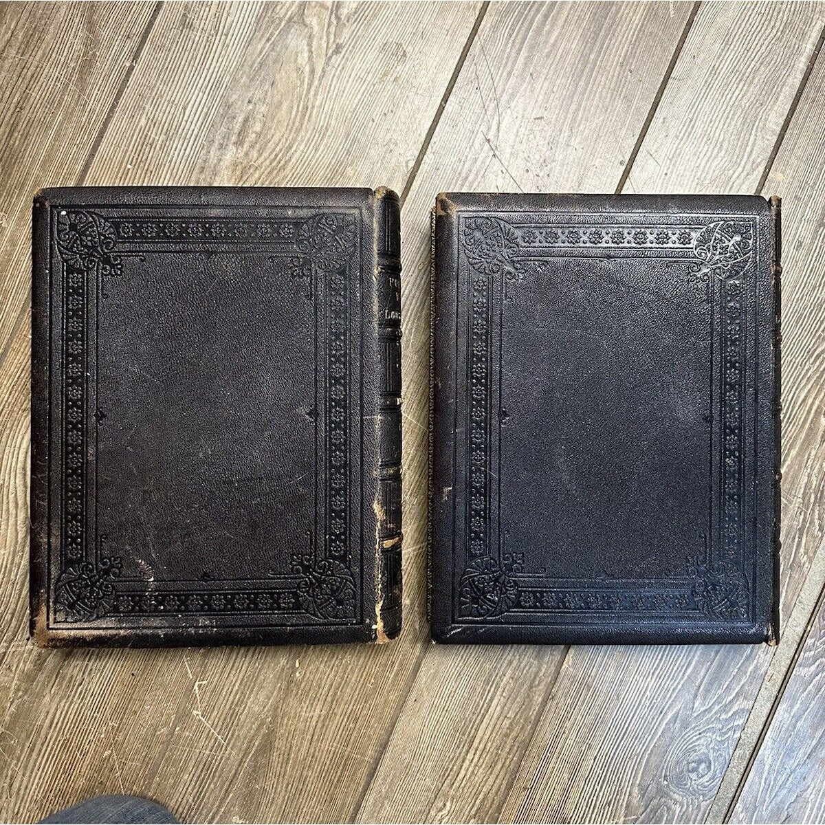 POETICAL WORKS OF HENRY WADSWORTH LONGFELLOW 1881 Two Volumes Full Leather