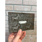 Vintage Brown's Mule Chewing Tobacco Tin Embossing Mold 6" by 4"
