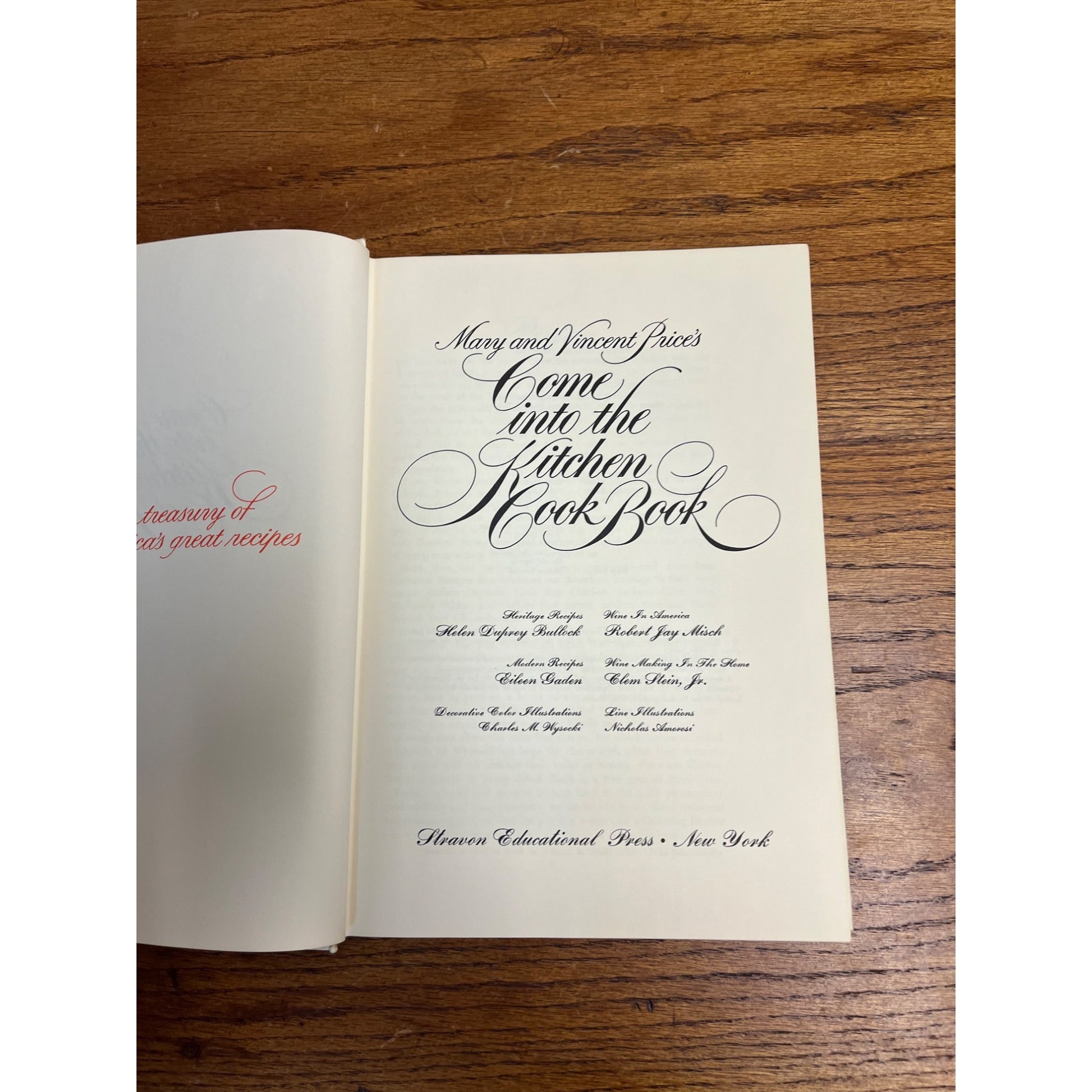 Mary & Vincent Price's Come into the Kitchen Cook Book Hardcover 1969