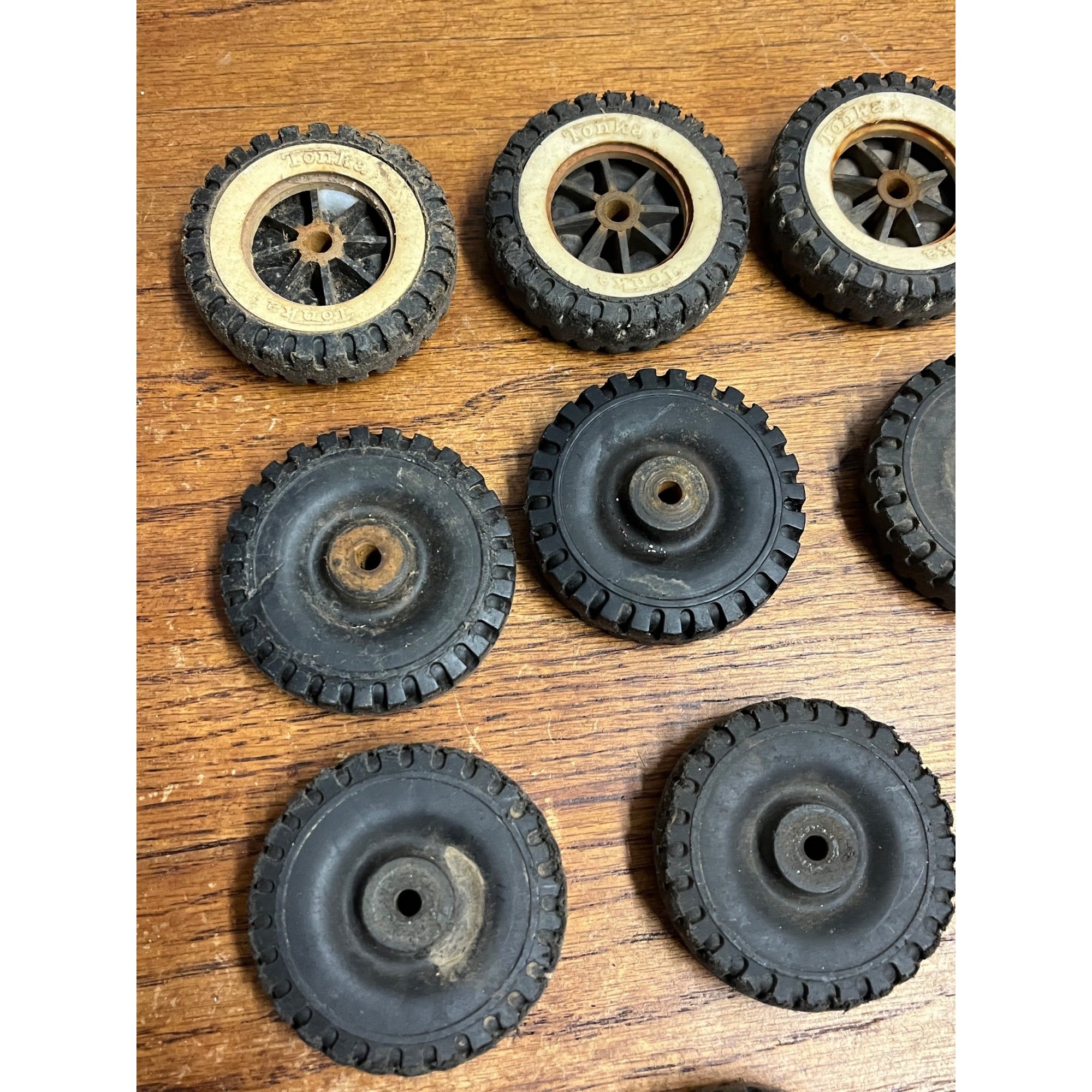 Vintage Original 1960s Tonka Plastic Tires & White Wall Sidewalls