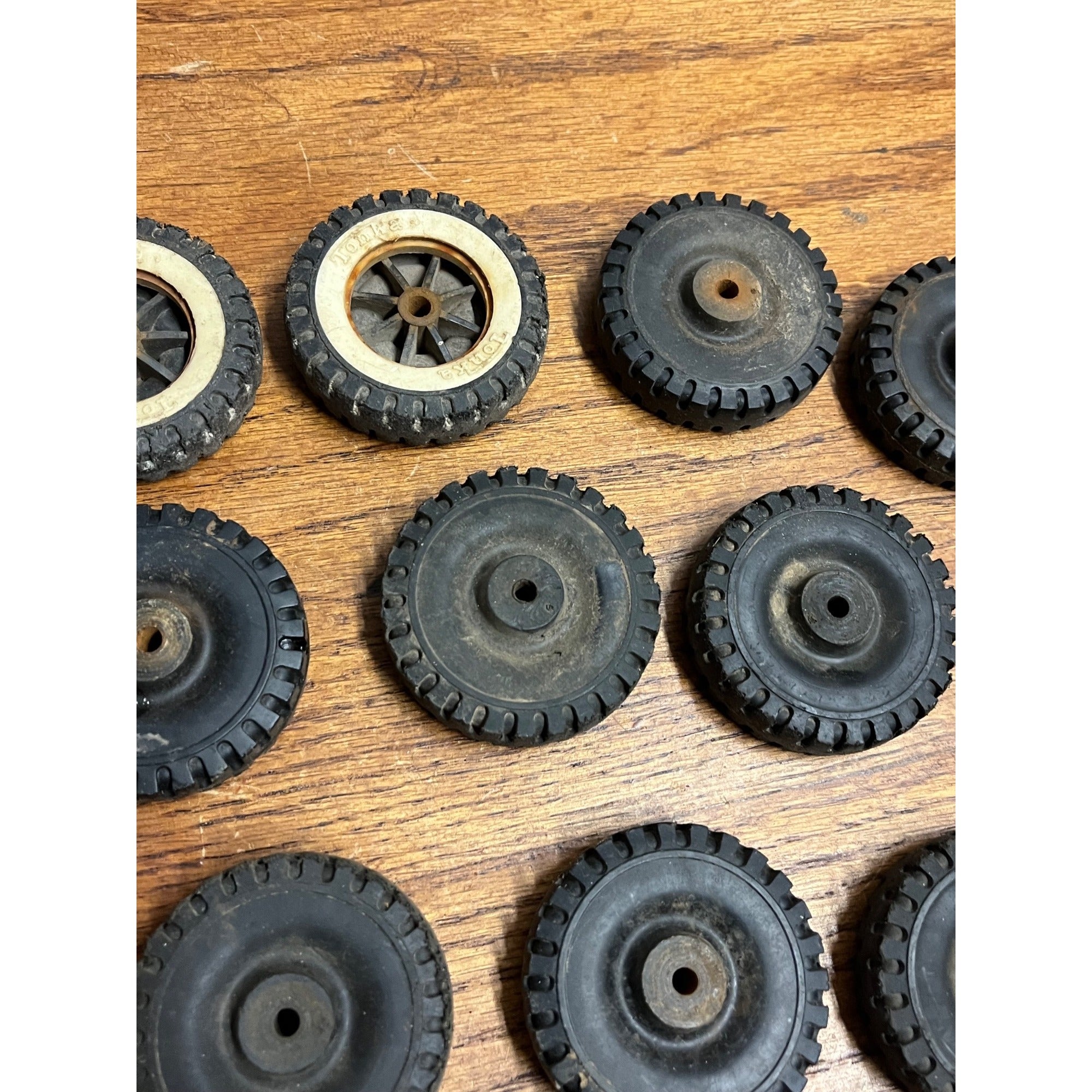 Vintage Original 1960s Tonka Plastic Tires & White Wall Sidewalls