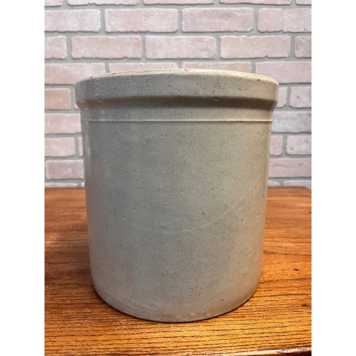 Vintage Glazed Western Stoneware Company 2 Gallon Crock Maple Leaf Design Monmouth, Illinois Primitive Kitchen Decor